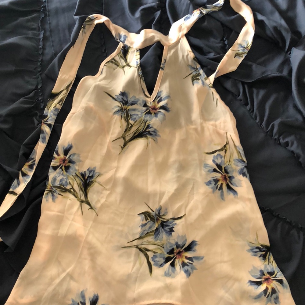 Open back halter